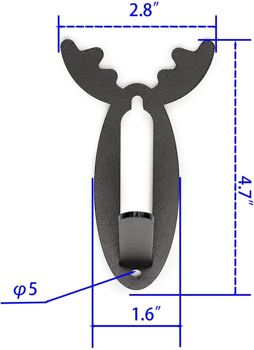 Skull Hook for Deer Mule Antelope Coyote and Small Game Animals Wall Mount Bracket Hangers