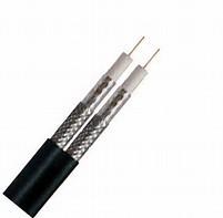 Quality Dual RG6 CATV Coaxial Cable 18 AWG CCS Conductor 60% AL Braiding for Satellite TV wholesale