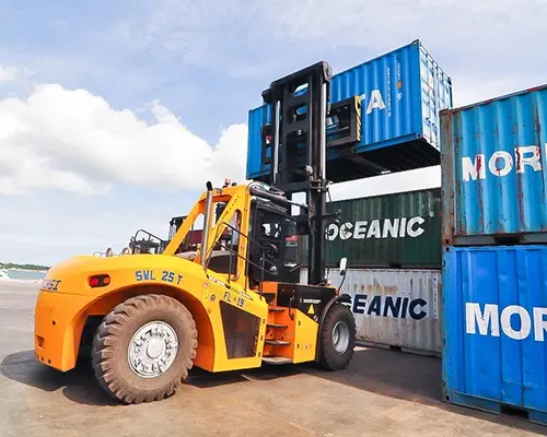 SANY Used SCP100A Lpg Forklift within Food Beverage with 2240mm Overall Dimensions