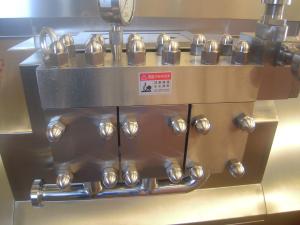 Quality 120Mpa 3 Plunge Dairy Homogenizer Splash Lubrication wholesale