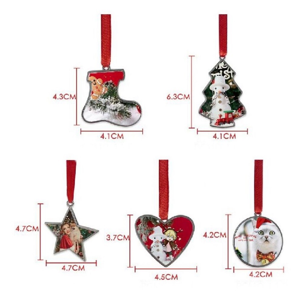 Blank Metal Sublimation Christmas Ornament Sublimation Christmas Decorations Supplier