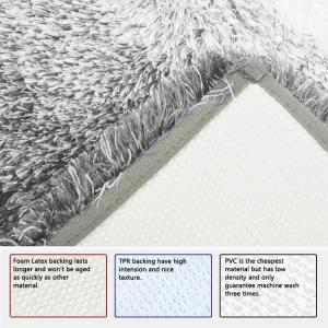 Quality 100% Polyester 100*120cm Luxury Bathroom Mat Sets Modern Style wholesale