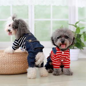 Quality Breathable Strap Jeans Stripe Dog Clothes wholesale
