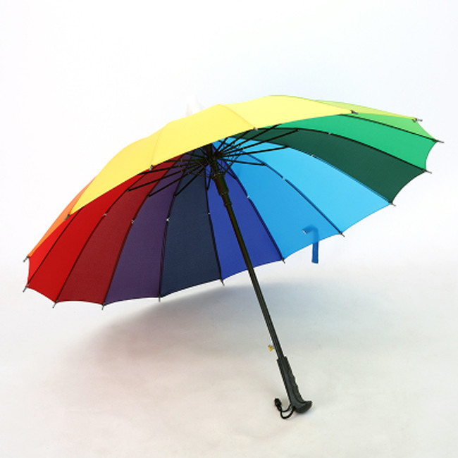 29 Inches Golf Umbrellas Made of 190T Pongee Fabric and Fiberglass Frame, Color Customization