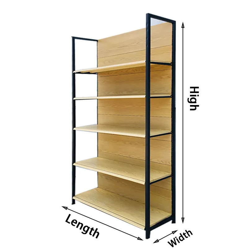 2021 Hot Selling Popular Products Single Side Supermarket Shelves Customizable