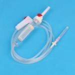 Disposable Medical IV Transfusion Blood Tubing Set 150cm PVC Tube Length