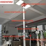 6m pneumatic telescopic mast lighting tower 4x120W LED mounted