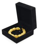 Pearl Bracelet Black Velvet Jewelry Box ROHS Certificated Cufflink Storage Case