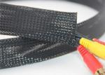 Self Wrap Around Braided Sleeving , 5mm Olyester Braided Sleeving For Cable