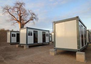 Quality Flat Roof Leisure Modern Container House With Internal Water Draining Design wholesale