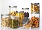 Transparent Plastic Food Package 500Ml Clear PET Jar With Silver Aluminium Lids
