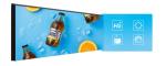 IP66 mobile lED display Advertising Digital Signage In Bus
