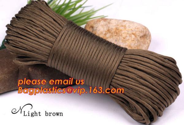 braided rope military parachute rope, colored braided nylon... NTR Wholesale