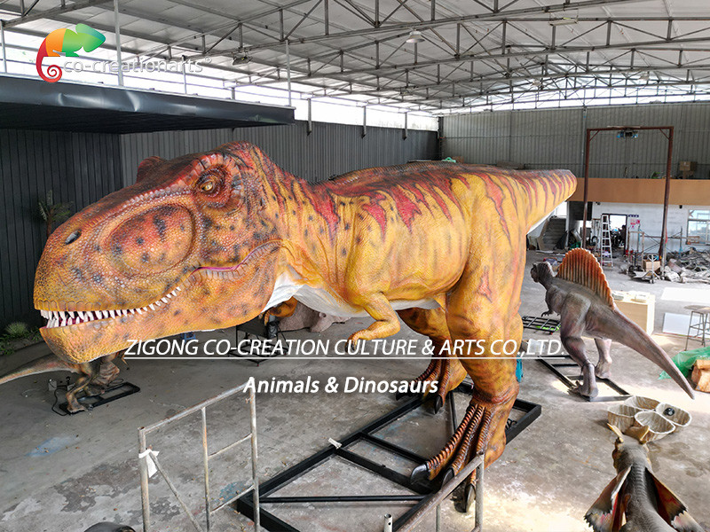 Giant 18m T-Rex Animatronic Dinosaurs For Theme Park Decoration