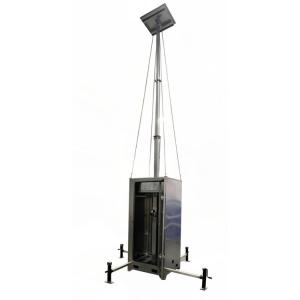 Quality Compact Mobile CCTV Surveillance Towers For Construction Monitoring wholesale