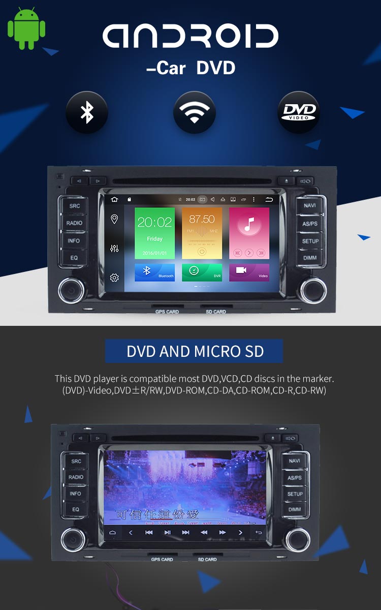 Multi - Language Vw Touareg Dvd Player , 32 GB Flash Vw Touran Dvd Player