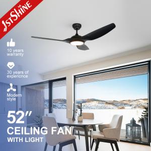 Quality Led 35w 5 Speed DC Motor Ceiling Fan With Remote Control Black ABS Blades wholesale