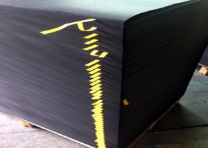 Quality Both Sides Coated Black Paperboard Stiffness 700 * 1000mm Black Cardboard Sheets wholesale