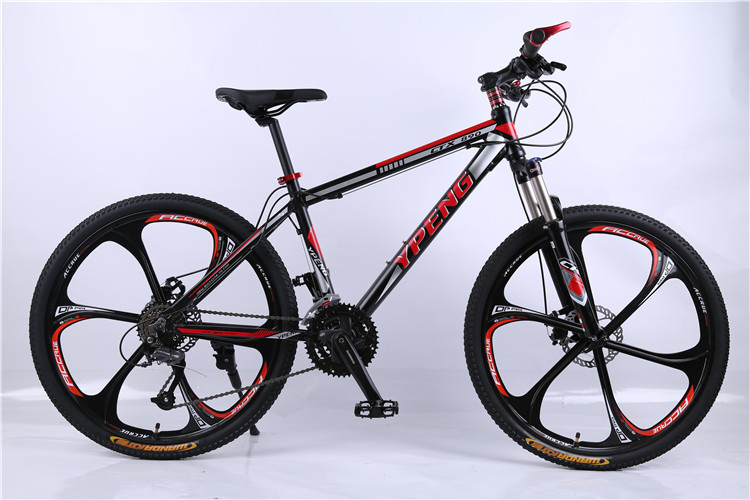 Made in China OEM 26 size disc brake Shimano 6061 aluminium alloy MTB with mag alloy 6 spoke wheel
