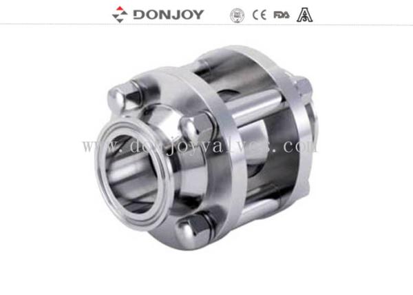 DONJOY Stainless steel clamped straight sight glass with tempered glass 120