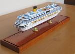Scale 1:900 Outdoor Decoration Costa Concordia Model , Cruise Ship Business