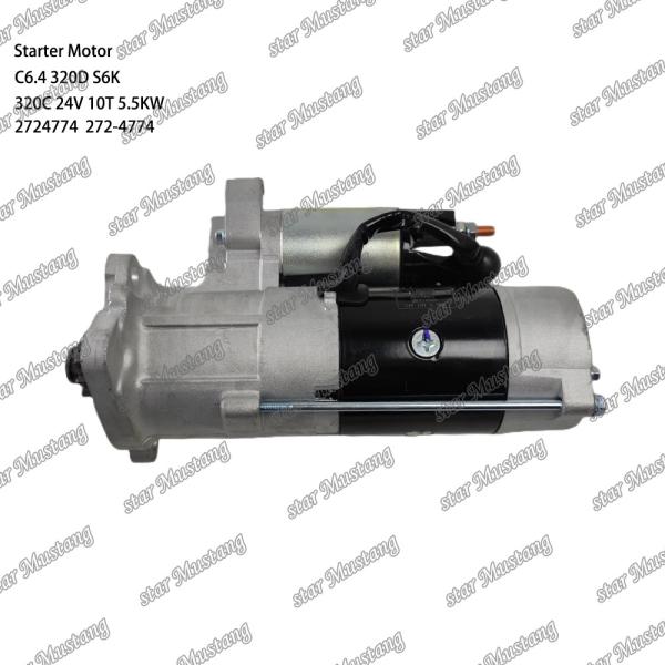 Engine Starter Motor C6.4 320D S6K 320C 24V 10T 5.5KW 2724774 272-4774 For