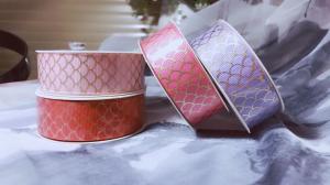 Quality Customized Print Satin Grosgrain Ribbon with Logo For Wrapping Decoration Garment wholesale