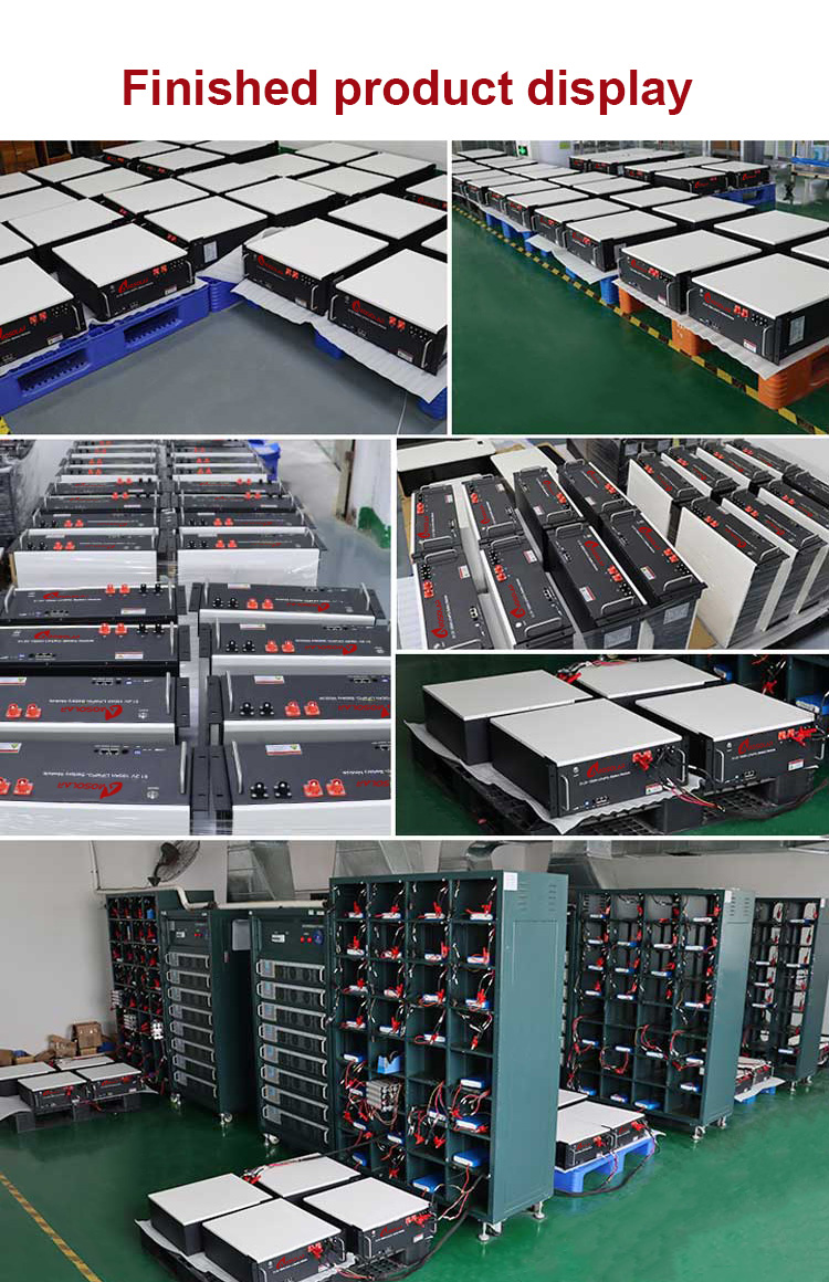 Energy Storage Solution 48V/51.2V Rack Mounted Lithium Batteries with High Capacity