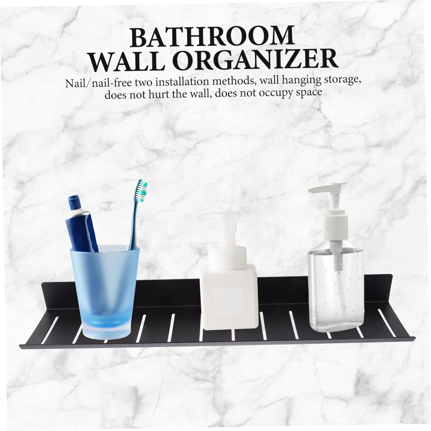 ISO9001 Rohs CE 16949 Metal Wall Mount Shelves for Bathroom Wall Storage Organization