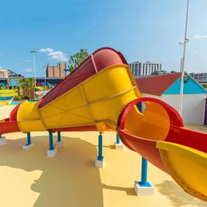 Quality Windmill Splash Mat Fiber Glass Water Slide Manufacturer Water Park wholesale