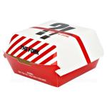 Biodegradable Paperboard Food Packaging Hamburger Patty Box Custom