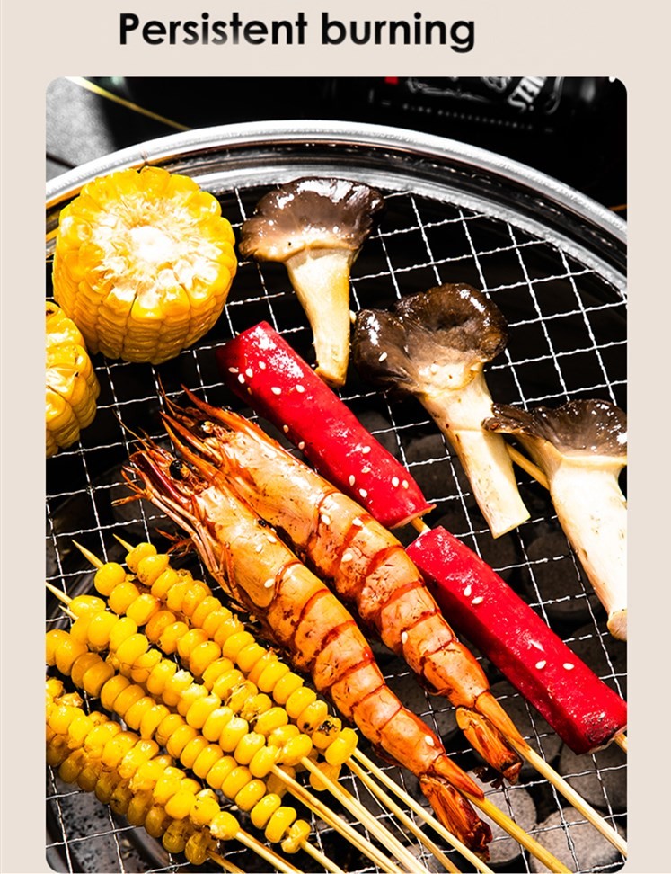 Portable BBQ Grilling Stove Stainless Steel 29cm For Camping