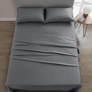 Quality 200TC Cotton Bed Sheet Set with Deep Mattress Pockets All-Season Full Length Elastic wholesale