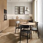 Wall Modern Kitchen Cabinet Villa Designs Simple Custom Luxury Wood Veneer