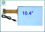 10.4 Inch USB 2.0 Capacitive Touch Screen Overlay Bonded On Front Glass