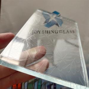 Quality Frosted Acid Etched Glass Panels , Anti Glare Window Glass Size Customized wholesale