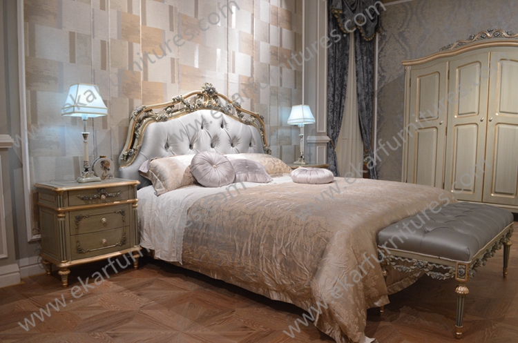 New Arrival Hand Carved French Style Master Room King Bed FB-133