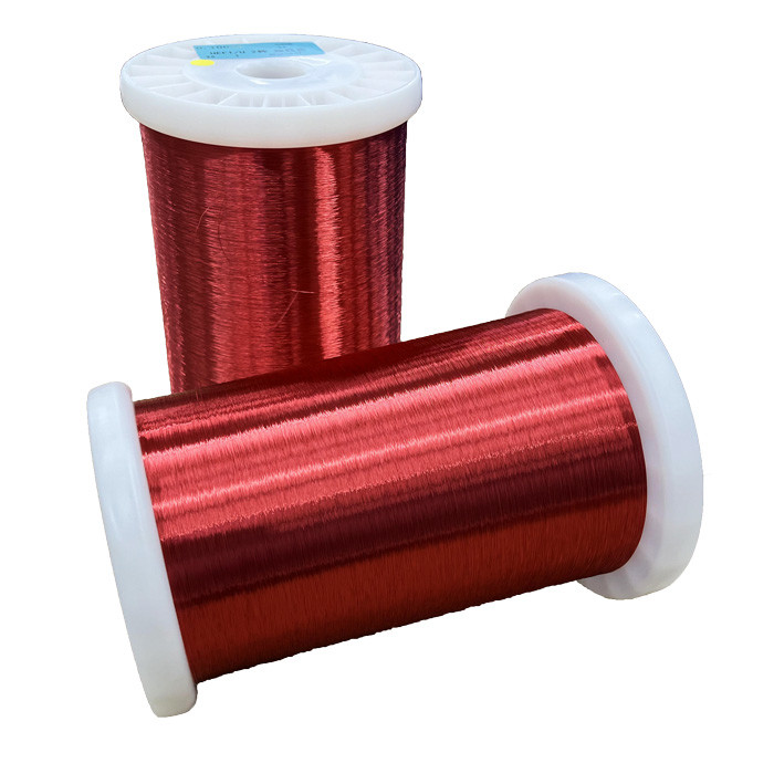 Class 155 Enamelled Round Copper Wire UEWF Heavy Polyurethane AWG 46-10 Diameter