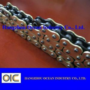 Quality Custom 520 X Ring Motorcycle Chain With Black Inside Yellow Outerside wholesale