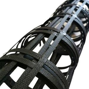 Quality Uniaxial Stretch Geogrid Sand Fence Road Base Aging Resistance wholesale