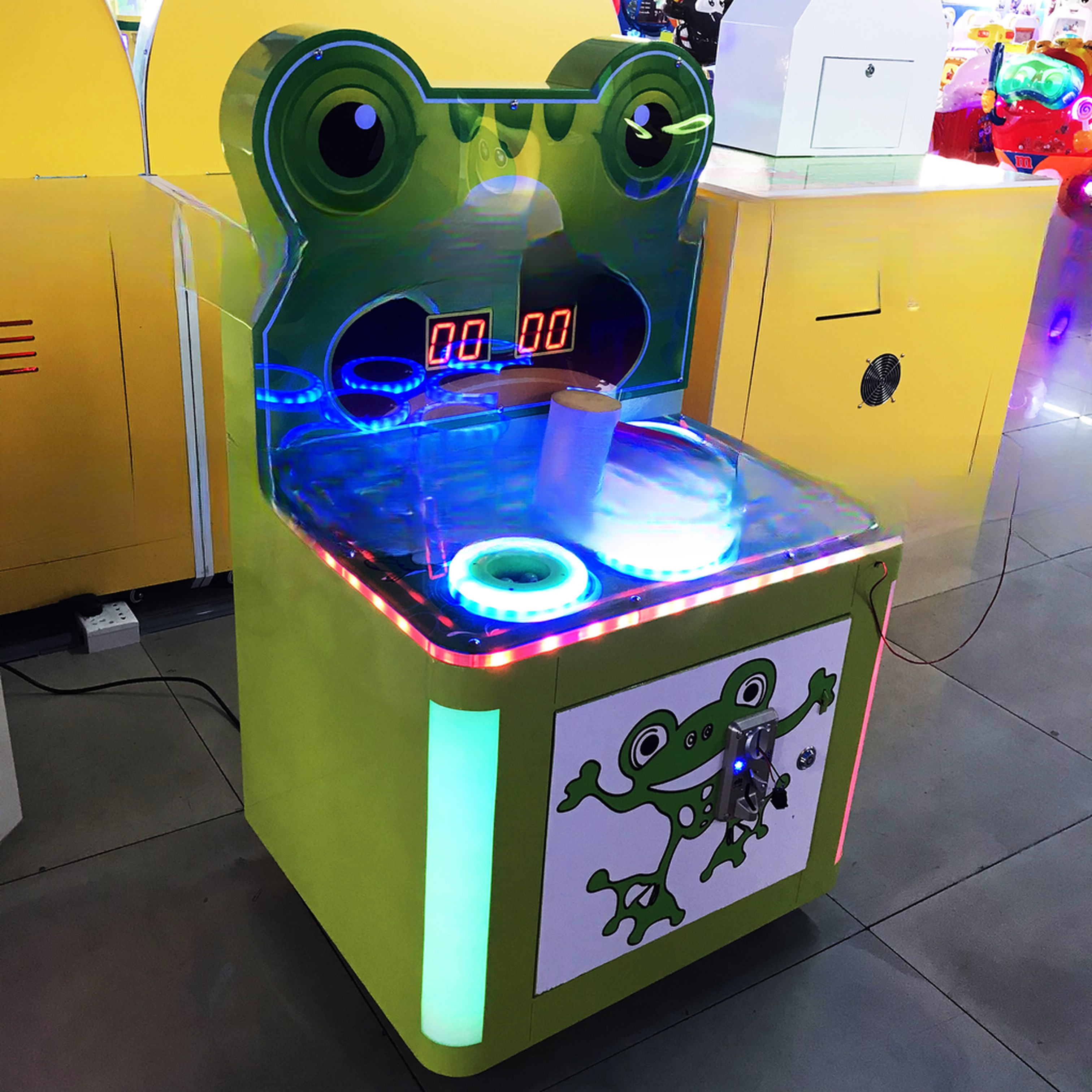 Children paradise video game entertainment parent-child ticket redemption coin operated frog whack-a-mole game machine