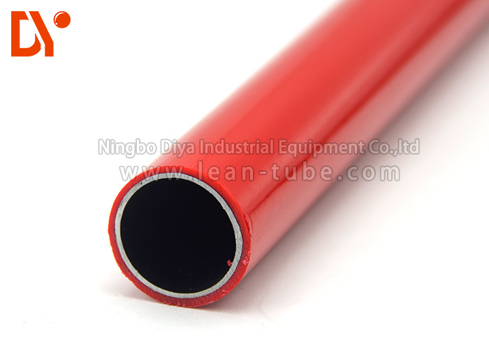 Red Color Plastic Coated Pipe Anti Corrossion 28mm Diameter Long Service Life
