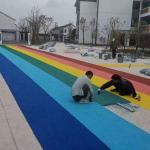3mm Rubber Walking Path Colured Eco-friendly Granules EPDM Runway