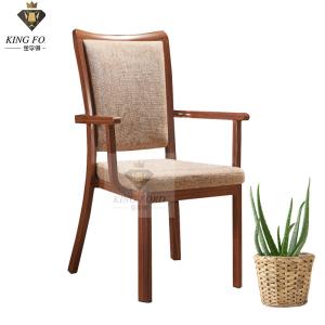 Quality Aluminum Frame Modern Stackable Dining Chair NO Folded SGS ISO wholesale