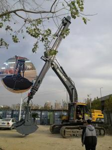 Quality Strong Reinforcement Clamshell Excavator Bucket 28-30ton For Three-Section Telescopic Arm wholesale