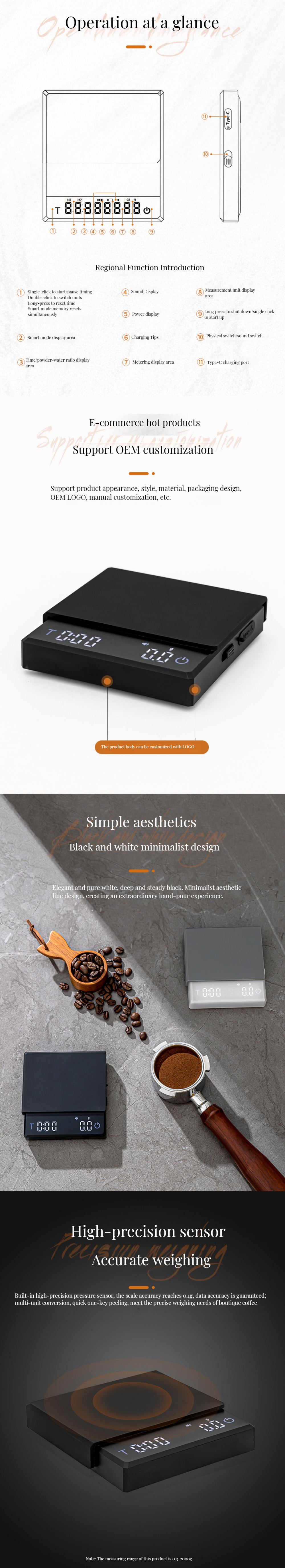 Electric Power Source Weight Measurement Multifunction Electronic Scale with Scale Tray