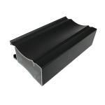 Sliding Window Frame Office Building Materials 6m Black Anodized Aluminum
