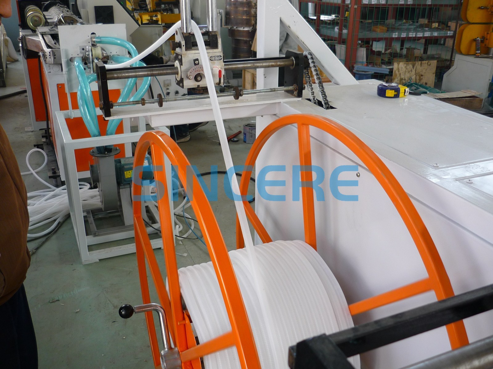 Custom PE PVC PP Corrugated Pipe Extrusion Machine Extruder Equipment