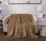 Eco Friendly Flannel Bed Blanket , Lightweight Flannel Sheet Blanket For Fall