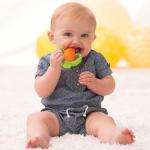 Colorful Silicone Baby Teething Toy 27.2g Weight Reusable for 3 Months and Above